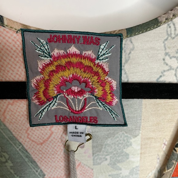 NWT Johnny Was Dress Tokyo High Slit Knit Midi Dress Sz Large - Picture 4 of 8